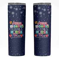 Nurse Life Jesus Christmas Skinny Tumbler Xmas Holiday Patterns - Wonder Print Shop