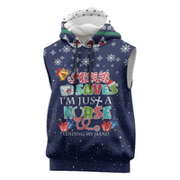 Nurse Life Jesus Christmas Sleeveless Hoodie Xmas Holiday Patterns - Wonder Print Shop