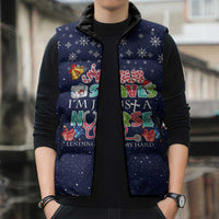Nurse Life Jesus Christmas Sleeveless Puffer Jacket Xmas Holiday Patterns - Wonder Print Shop