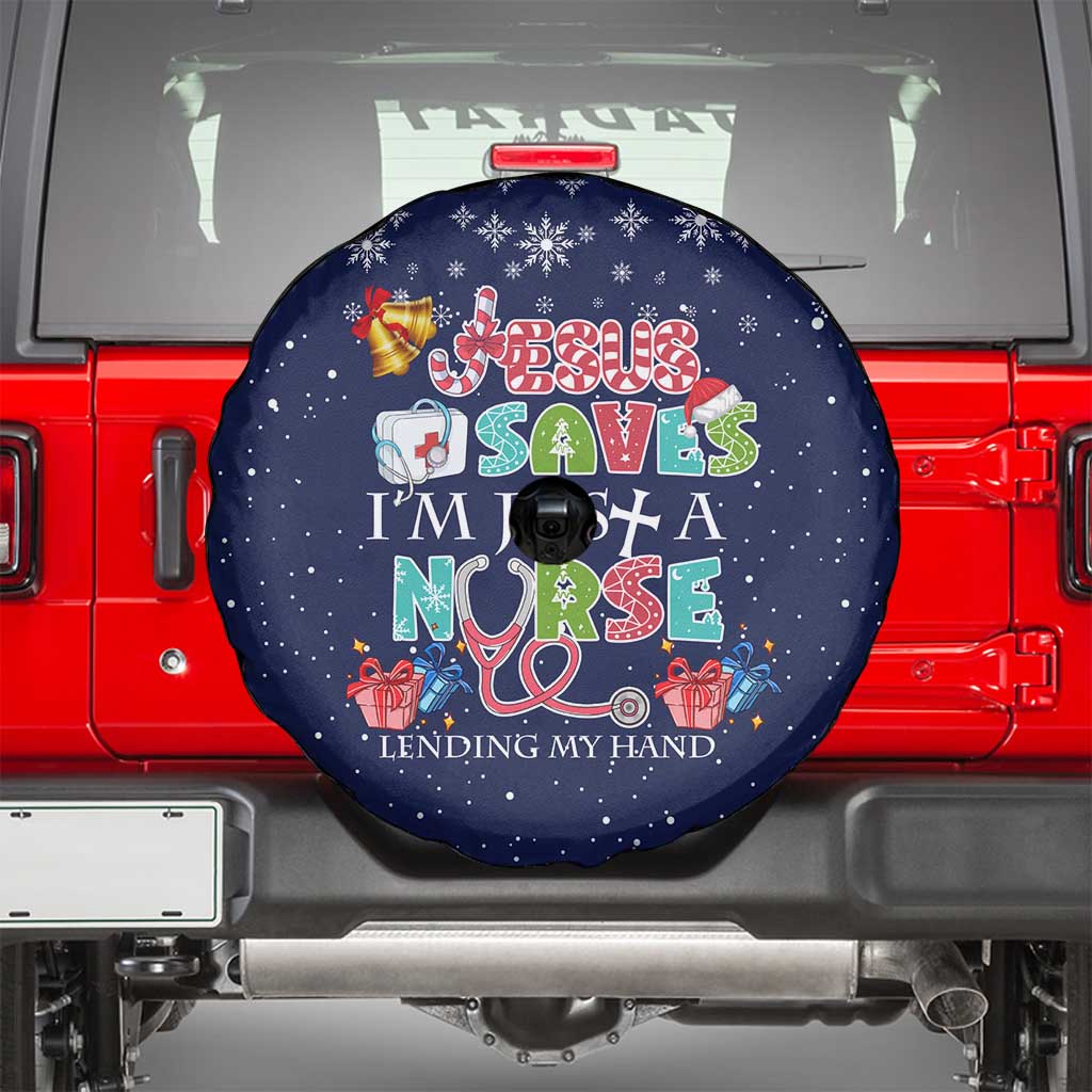 Nurse Life Jesus Christmas Spare Tire Cover Xmas Holiday Patterns - Wonder Print Shop