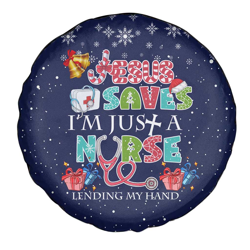 Nurse Life Jesus Christmas Spare Tire Cover Xmas Holiday Patterns - Wonder Print Shop
