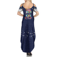 Nurse Life Jesus Christmas Summer Maxi Dress Xmas Holiday Patterns - Wonder Print Shop