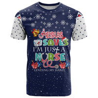 Nurse Life Jesus Christmas T Shirt Xmas Holiday Patterns - Wonder Print Shop
