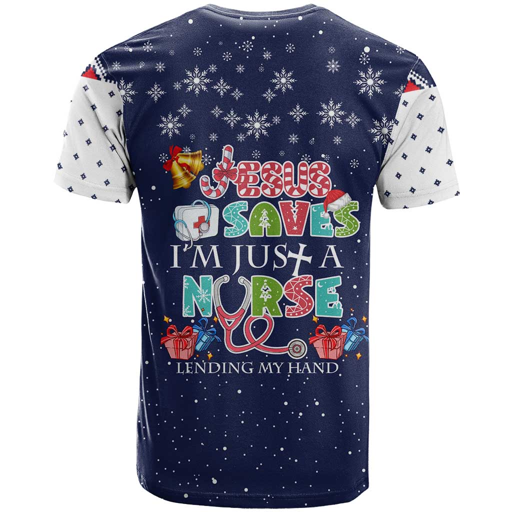 Nurse Life Jesus Christmas T Shirt Xmas Holiday Patterns - Wonder Print Shop