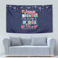 Nurse Life Jesus Christmas Tapestry Xmas Holiday Patterns - Wonder Print Shop