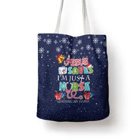 Nurse Life Jesus Christmas Tote Bag Xmas Holiday Patterns - Wonder Print Shop