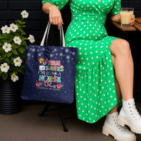 Nurse Life Jesus Christmas Tote Bag Xmas Holiday Patterns - Wonder Print Shop