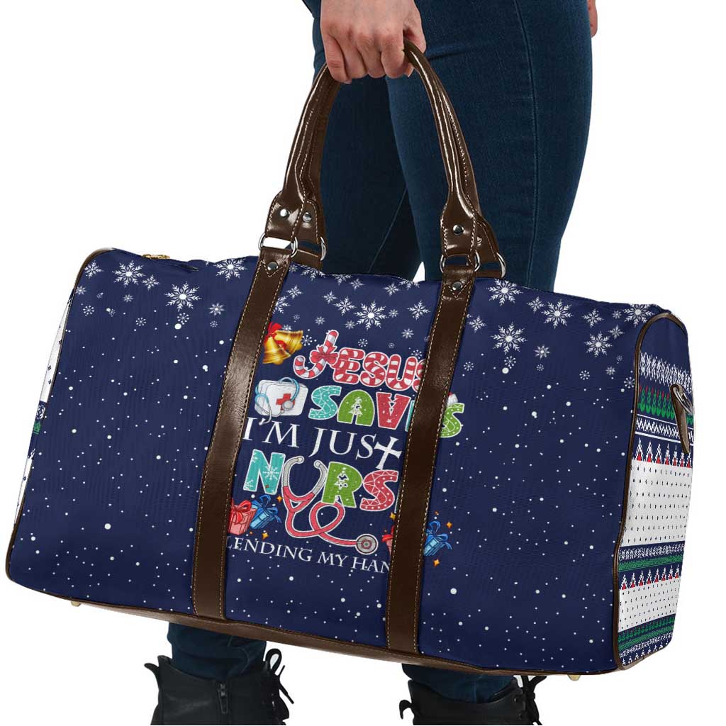 Nurse Life Jesus Christmas Travel Bag Xmas Holiday Patterns - Wonder Print Shop
