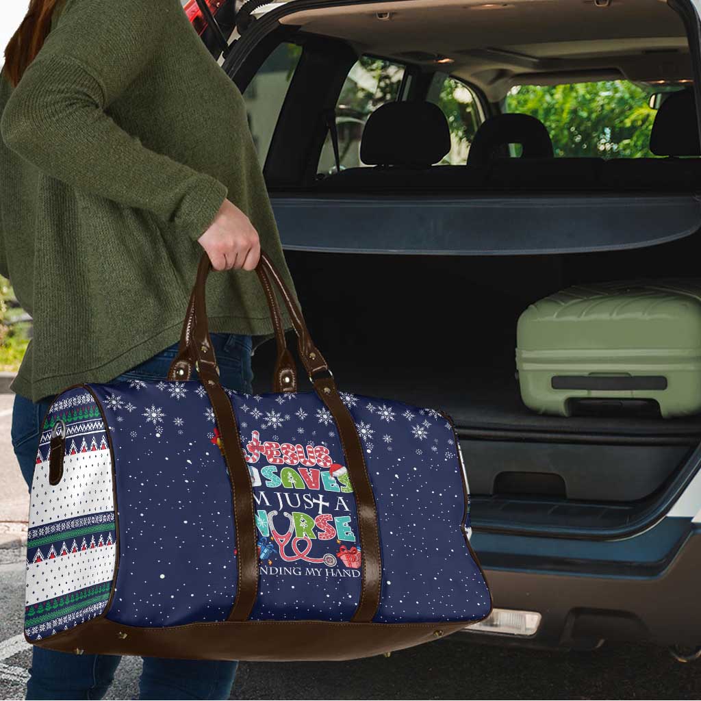 Nurse Life Jesus Christmas Travel Bag Xmas Holiday Patterns - Wonder Print Shop