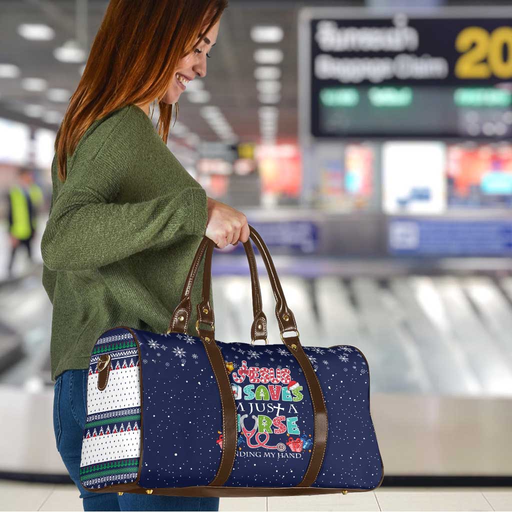 Nurse Life Jesus Christmas Travel Bag Xmas Holiday Patterns - Wonder Print Shop