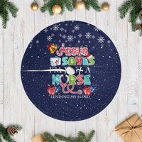 Nurse Life Jesus Christmas Tree Skirt Xmas Holiday Patterns - Wonder Print Shop
