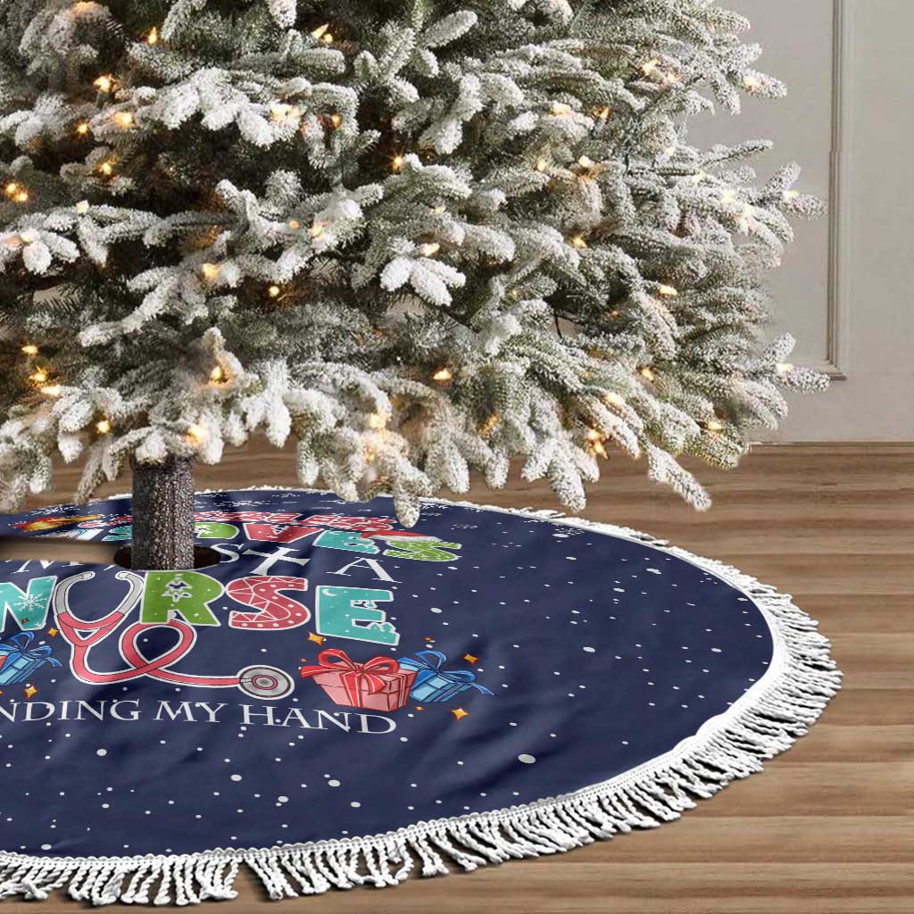 Nurse Life Jesus Christmas Tree Skirt Xmas Holiday Patterns - Wonder Print Shop