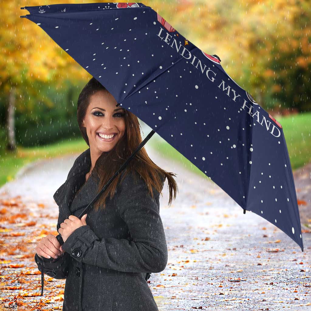Nurse Life Jesus Christmas Umbrella Xmas Holiday Patterns - Wonder Print Shop