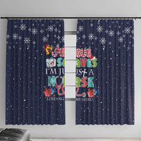 Nurse Life Jesus Christmas Window Curtain Xmas Holiday Patterns - Wonder Print Shop