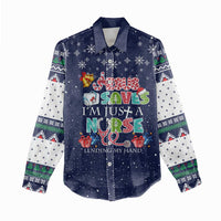 Nurse Life Jesus Christmas Women Casual Shirt Xmas Holiday Patterns - Wonder Print Shop