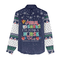 Nurse Life Jesus Christmas Women Casual Shirt Xmas Holiday Patterns - Wonder Print Shop