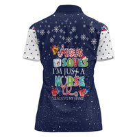 Nurse Life Jesus Christmas Women Polo Shirt Xmas Holiday Patterns - Wonder Print Shop