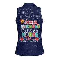 Nurse Life Jesus Christmas Women Sleeveless Polo Shirt Xmas Holiday Patterns - Wonder Print Shop