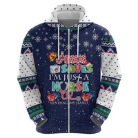 Nurse Life Jesus Christmas Zip Hoodie Xmas Holiday Patterns - Wonder Print Shop