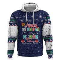 Nurse Life Jesus Christmas Zip Hoodie Xmas Holiday Patterns - Wonder Print Shop