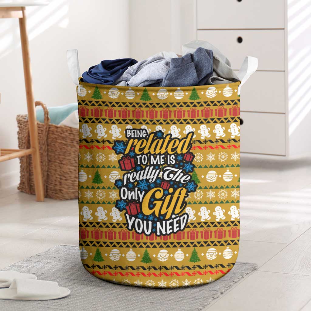 The Only Gift You Need Christmas Laundry Basket Xmas Holiday Patterns - Wonder Print Shop