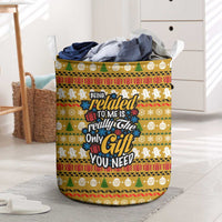 The Only Gift You Need Christmas Laundry Basket Xmas Holiday Patterns - Wonder Print Shop