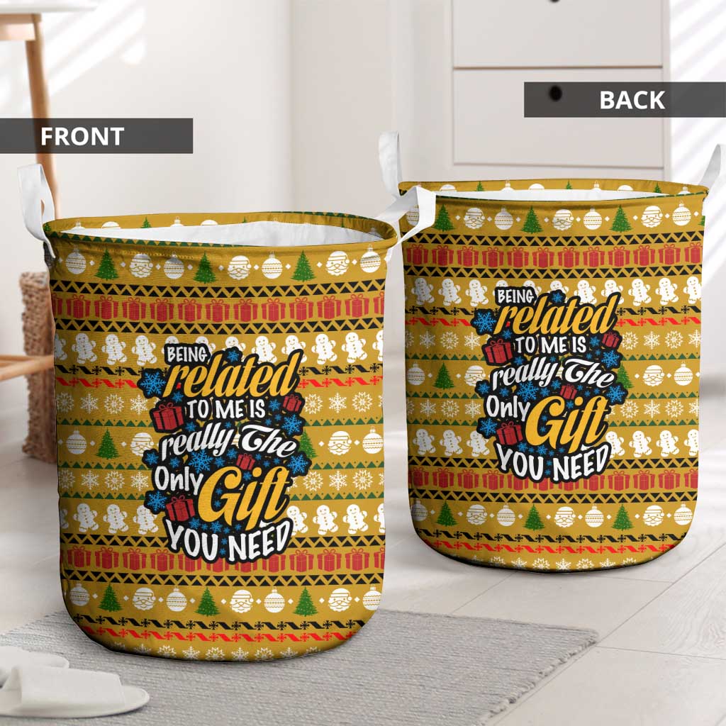 The Only Gift You Need Christmas Laundry Basket Xmas Holiday Patterns - Wonder Print Shop