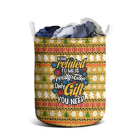 The Only Gift You Need Christmas Laundry Basket Xmas Holiday Patterns - Wonder Print Shop
