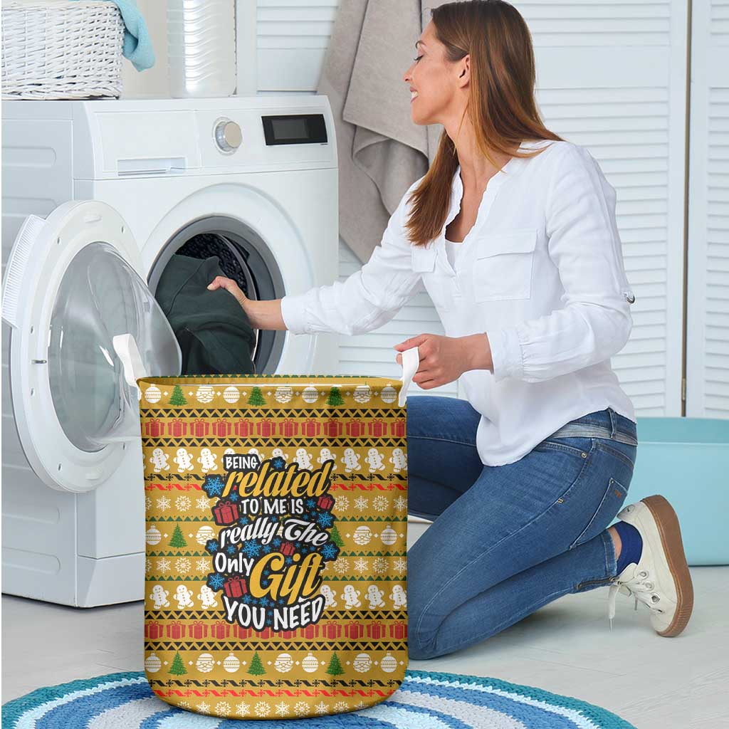 The Only Gift You Need Christmas Laundry Basket Xmas Holiday Patterns - Wonder Print Shop