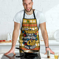 The Only Gift You Need Christmas Apron Xmas Holiday Patterns - Wonder Print Shop