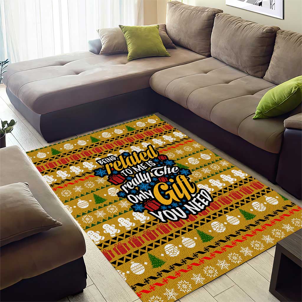 The Only Gift You Need Christmas Area Rug Xmas Holiday Patterns - Wonder Print Shop