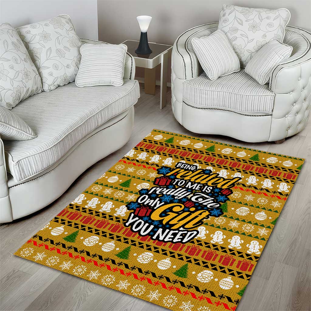 The Only Gift You Need Christmas Area Rug Xmas Holiday Patterns - Wonder Print Shop
