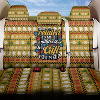 The Only Gift You Need Christmas Back Car Seat Cover Xmas Holiday Patterns - Wonder Print Shop