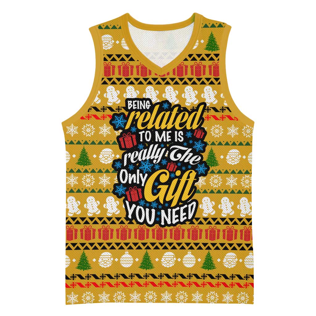 The Only Gift You Need Christmas Basketball Jersey Xmas Holiday Patterns - Wonder Print Shop