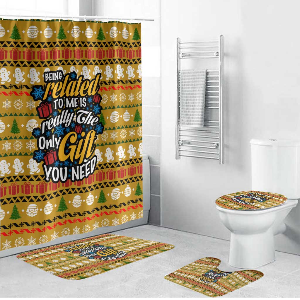 The Only Gift You Need Christmas Bathroom Set Xmas Holiday Patterns - Wonder Print Shop