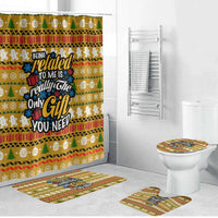 The Only Gift You Need Christmas Bathroom Set Xmas Holiday Patterns - Wonder Print Shop
