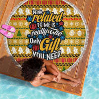 The Only Gift You Need Christmas Beach Blanket Xmas Holiday Patterns - Wonder Print Shop