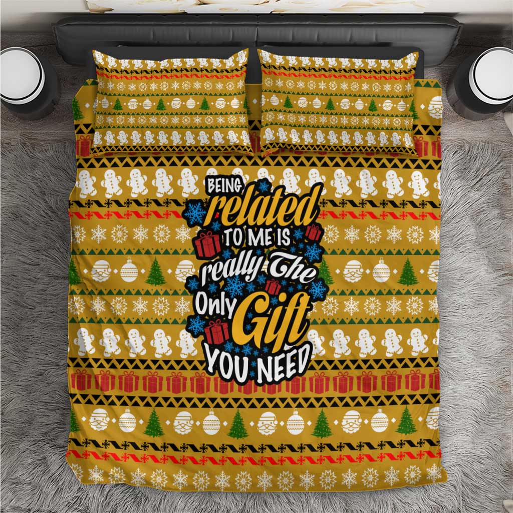 The Only Gift You Need Christmas Bedding Set Xmas Holiday Patterns - Wonder Print Shop