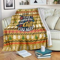 The Only Gift You Need Christmas Blanket Xmas Holiday Patterns - Wonder Print Shop