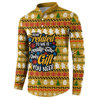 The Only Gift You Need Christmas Button Sweatshirt Xmas Holiday Patterns - Wonder Print Shop