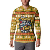 The Only Gift You Need Christmas Button Sweatshirt Xmas Holiday Patterns - Wonder Print Shop