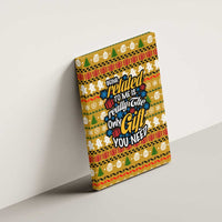 The Only Gift You Need Christmas Canvas Wall Art Xmas Holiday Patterns - Wonder Print Shop