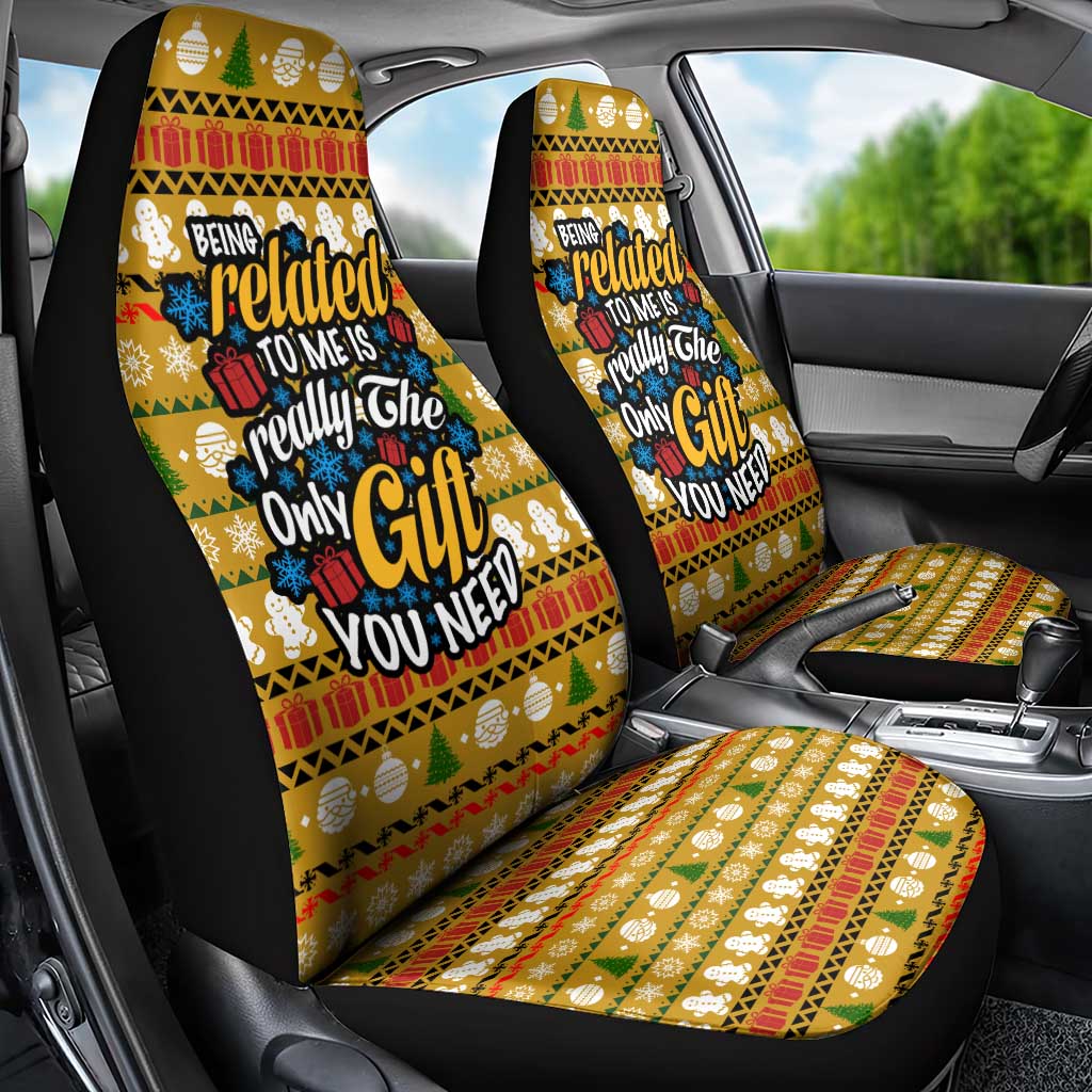 The Only Gift You Need Christmas Car Seat Cover Xmas Holiday Patterns - Wonder Print Shop