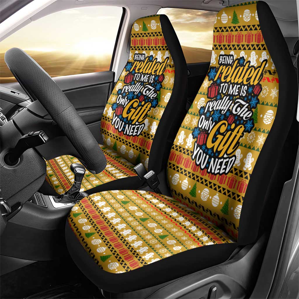 The Only Gift You Need Christmas Car Seat Cover Xmas Holiday Patterns - Wonder Print Shop
