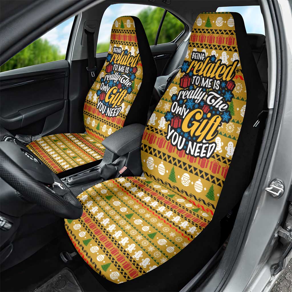 The Only Gift You Need Christmas Car Seat Cover Xmas Holiday Patterns - Wonder Print Shop
