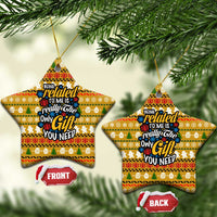The Only Gift You Need Christmas Ceramic Ornament Xmas Holiday Patterns - Wonder Print Shop