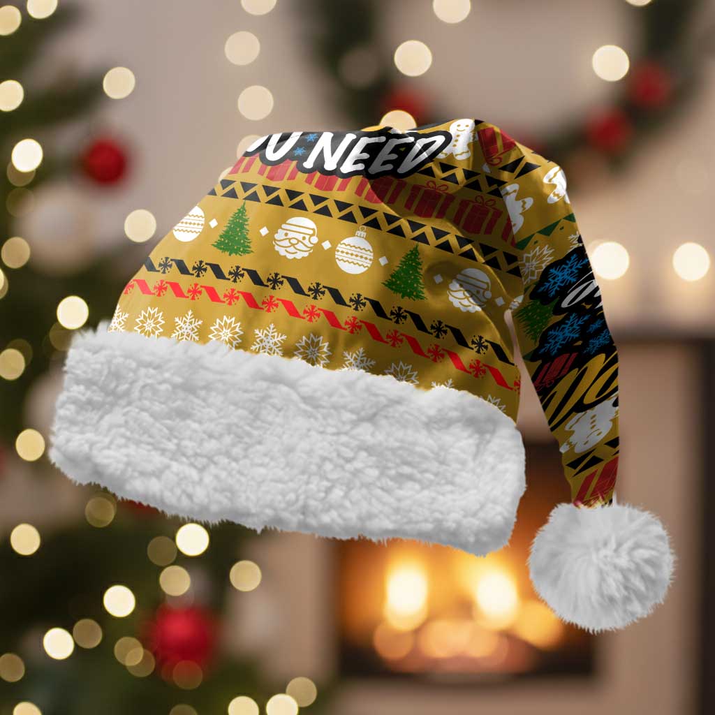 The Only Gift You Need Christmas Santa Hat Xmas Holiday Patterns - Wonder Print Shop