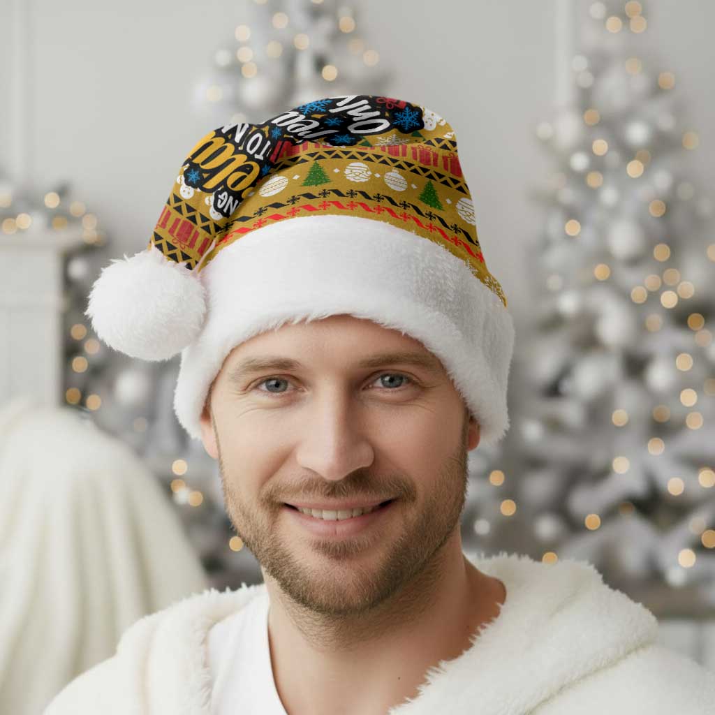 The Only Gift You Need Christmas Santa Hat Xmas Holiday Patterns - Wonder Print Shop