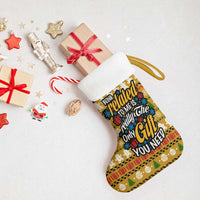 The Only Gift You Need Christmas Stocking Xmas Holiday Patterns - Wonder Print Shop