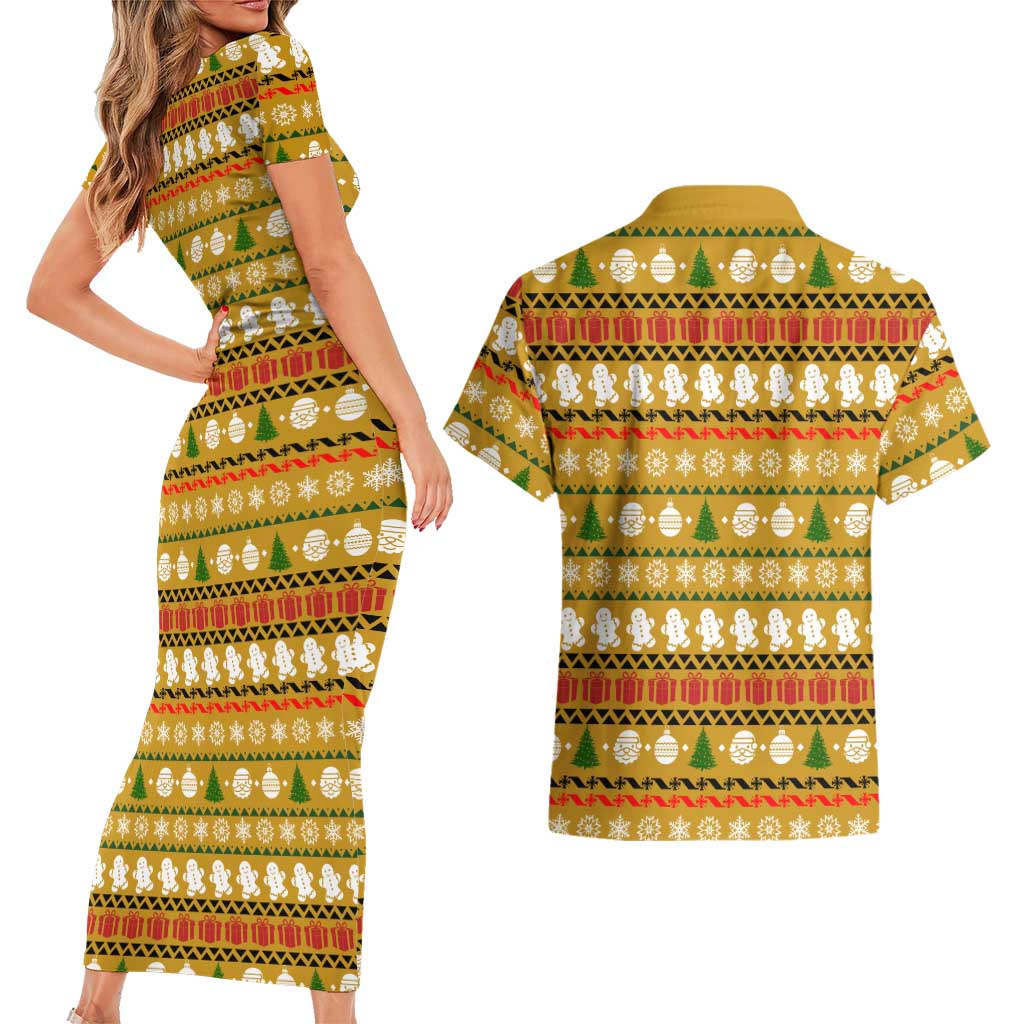 The Only Gift You Need Christmas Couples Matching Short Sleeve Bodycon Dress and Hawaiian Shirt Xmas Holiday Patterns - Wonder Print Shop